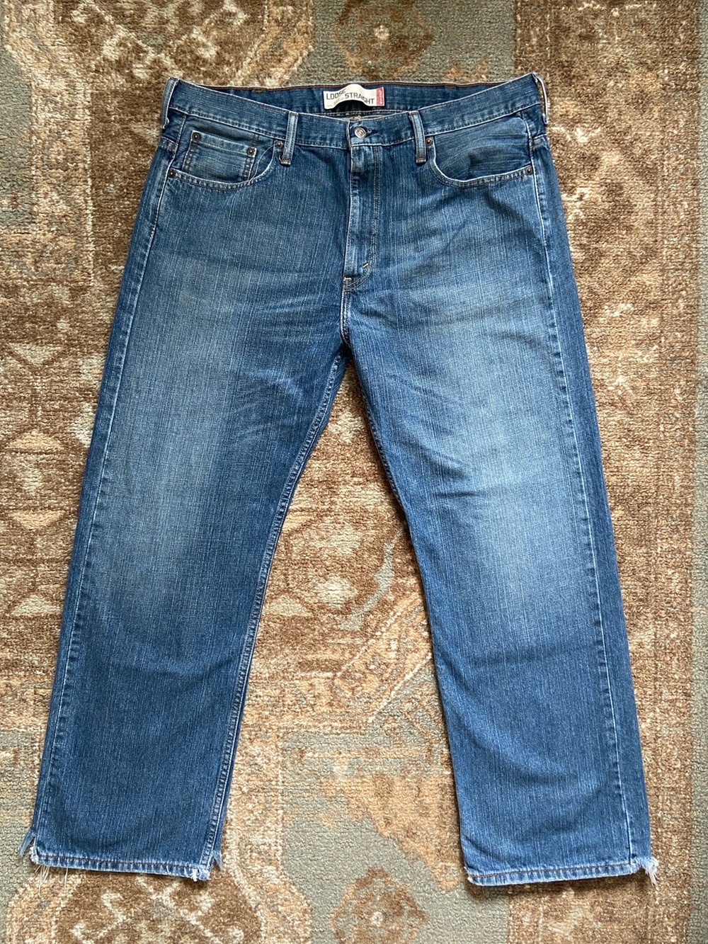 Levi's Women’s 569 Medium Blue Straight Jeans